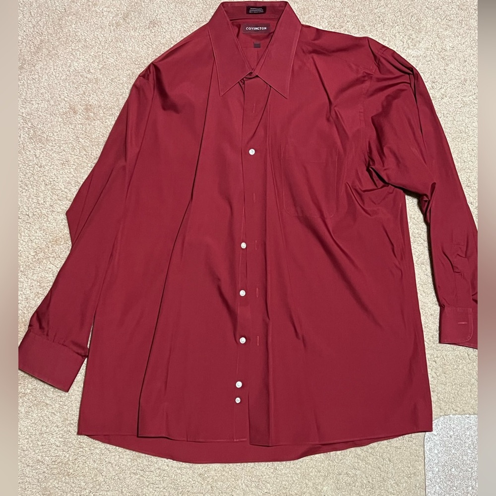 Men’s Covington Red Dress Shirt